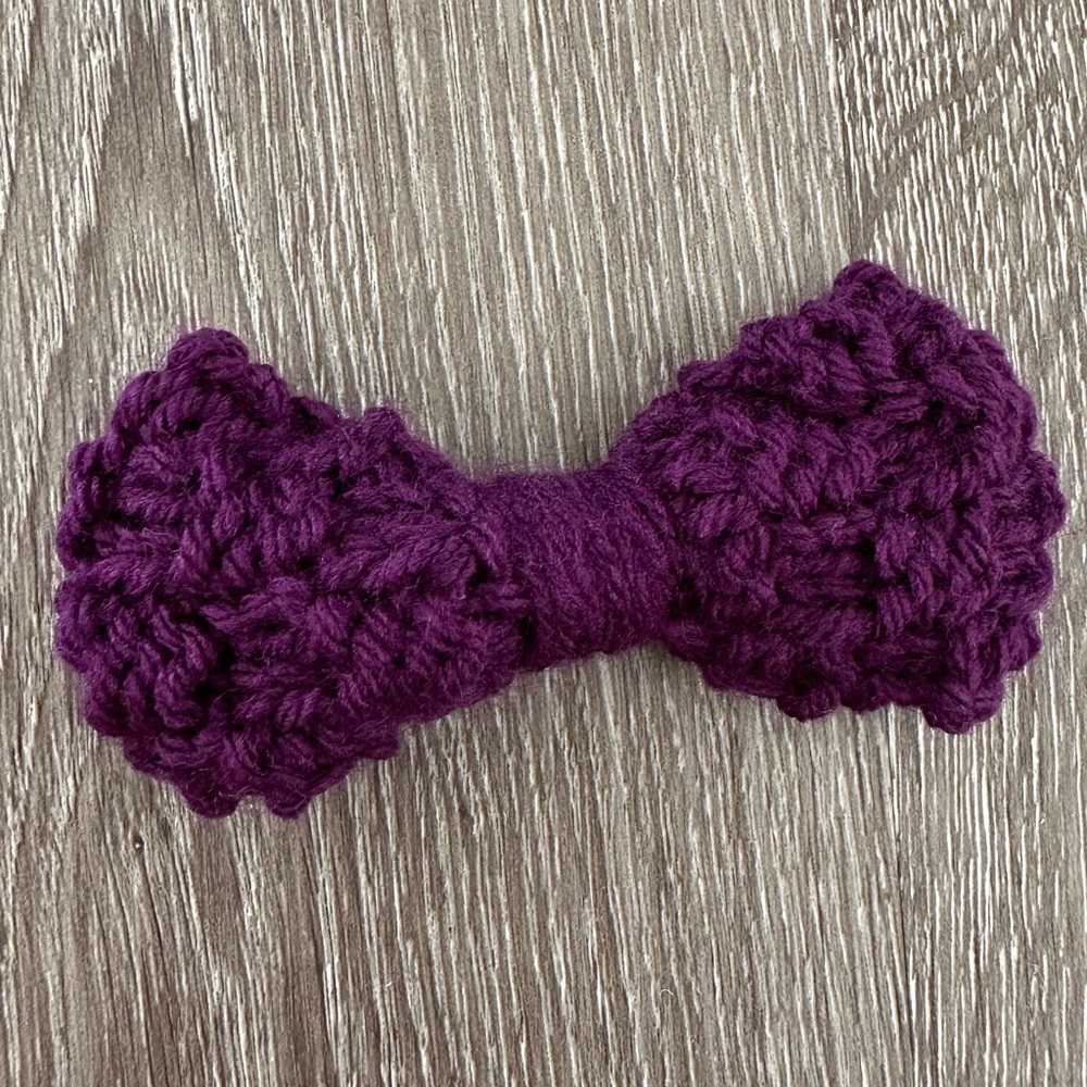 Handmade Eggplant Purple Hair Bow